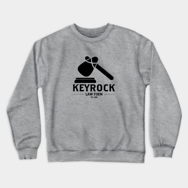 Keyrock Law Firm Crewneck Sweatshirt by AngryMongoAff